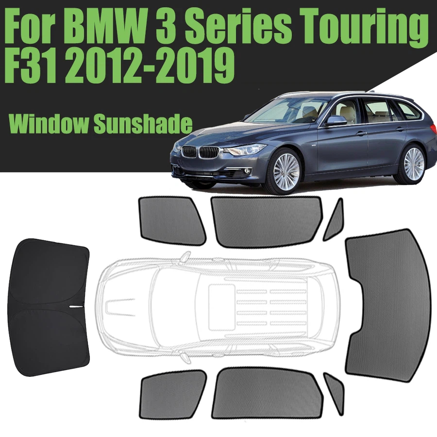 Screen Printing Frame Mesh - Maßgeschneiderte Auto-Fenster-Sonnenschutzblende für BMW 3er Touring