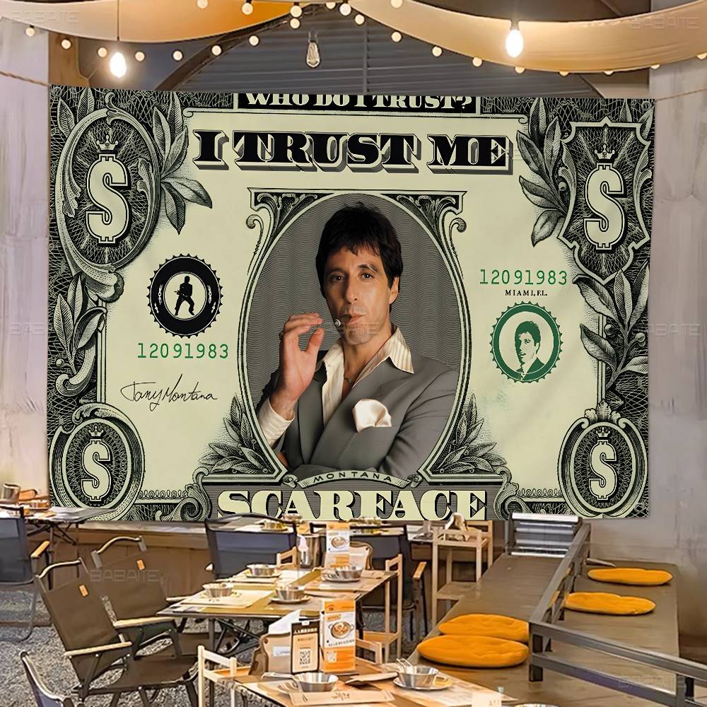 Commercial Printing Company - Retro S-Scarface Fortschrittlicher Druck Kommerzielle Werbeflagge