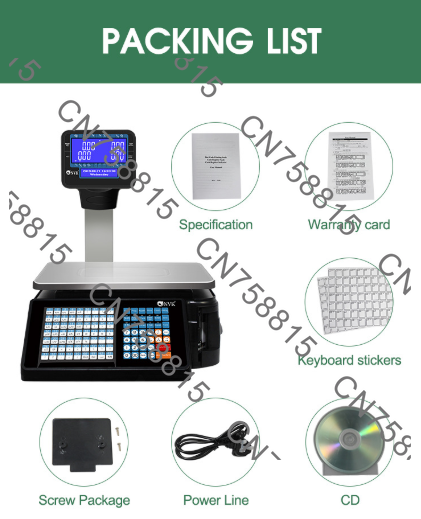 Elektronische Supermarkt-Waage – Commercial Printing Options Bewertung und Preis